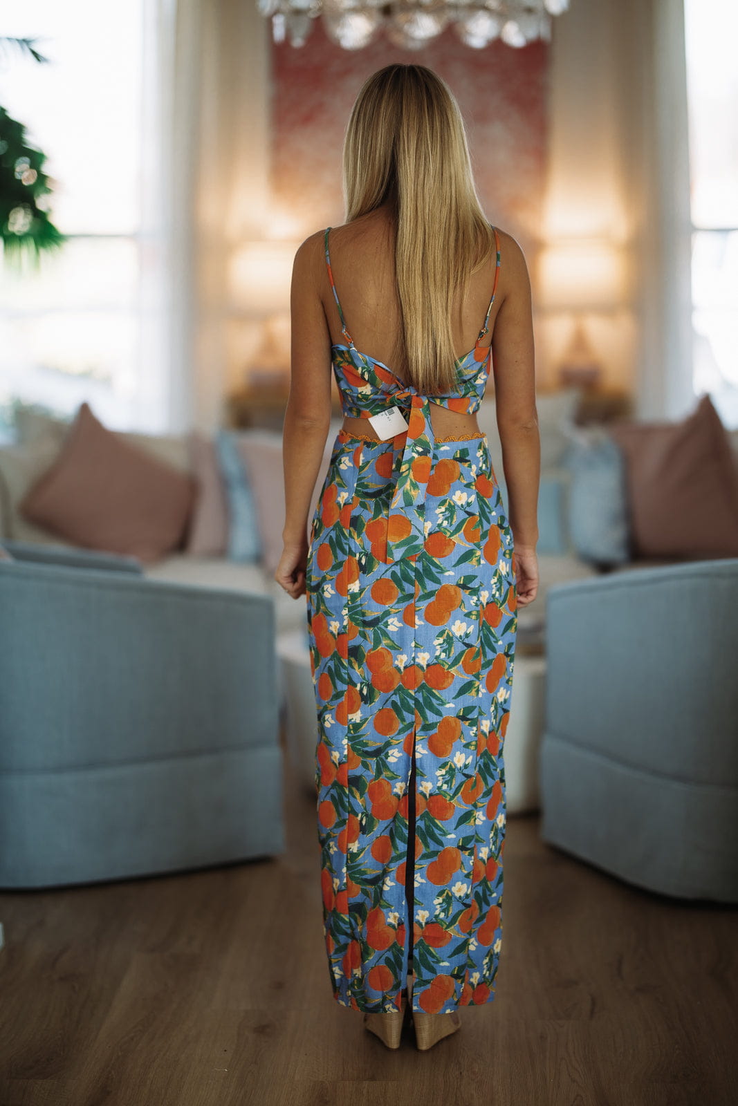 Barefoot Grove Top - Orange and Blue